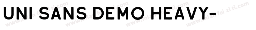uni sans demo heavy字体转换